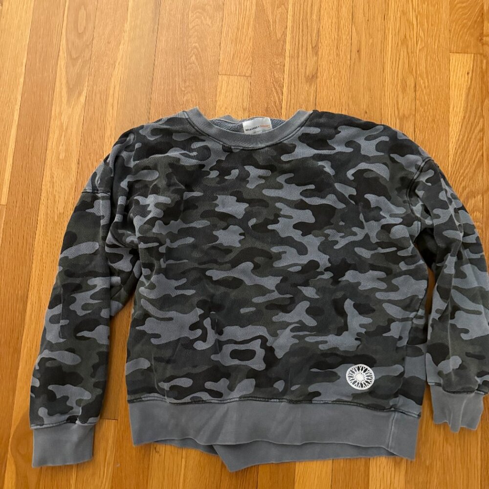 Soulcyle X Sundry Camo Crewneck- Size M